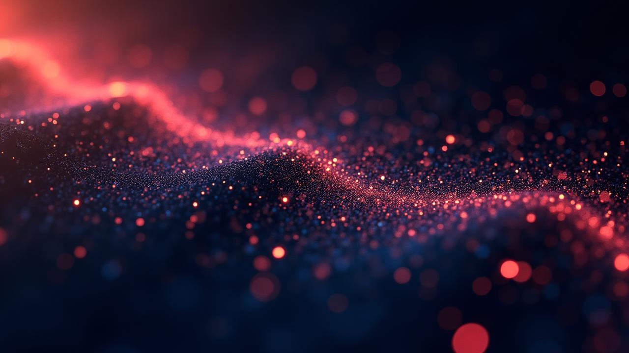 Abstract animation of binary data flowing and reforming, symbolizing data recovery and prevention.