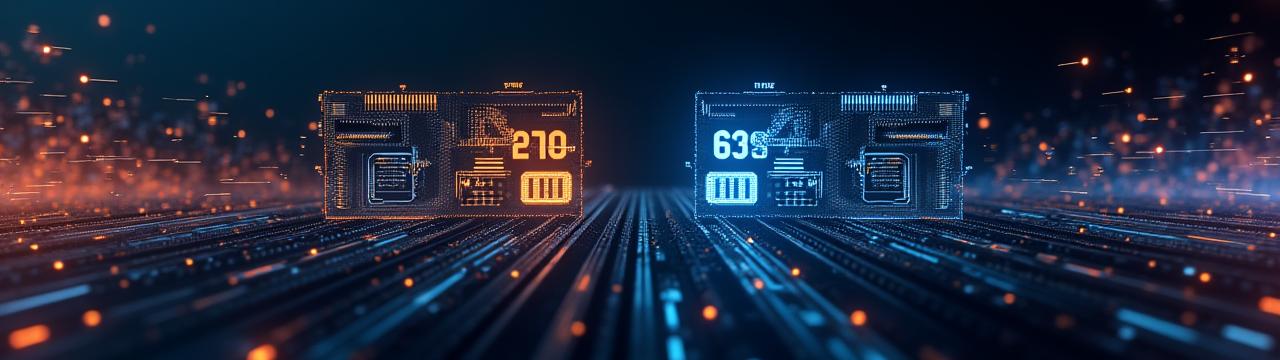 Animated metrics showing before and after PC performance improvements