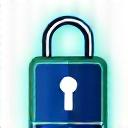 Digital lock with data flowing through it, depicting end-to-end encryption.